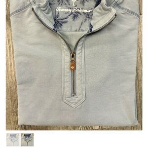 Tommy Bahama Sky Blue Half-Zip Sweater